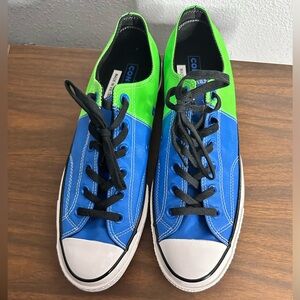 Converse Blue and Green Sneakers with Black Laces. Men’s size 8